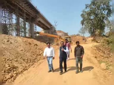 ओडगी: ओड़गी के ग्रामों को मिलेगा सीधा रास्ता, रिहन्द नदी पर 10 करोड़ से अधिक लागत का पुल निर्माण तेज