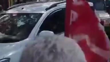 मंसूरचक: ट्रेड यूनियनों, किसान सभा और भाकपा कार्यकर्ताओं ने समसा चौक पर सड़क जाम कर विरोध प्रदर्शन किया