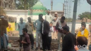 गोहद: बाबा कपूर की गली गोहद में निर्माणाधीन दुकानों पर विरोधी पक्ष ने शिकायत कर प्रशासन से लगवाई रोक