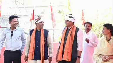 नारायणपुर: नारायणपुर में आयोजित माता मावली मेला में शामिल हुए वन मंत्री केदार कश्यप और मंत्री टंकराम वर्मा