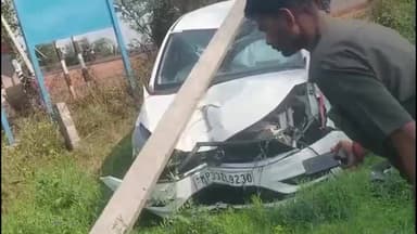 बदरवास: देहरदा-ईसागढ़ रोड़ पर दो कारों की भिड़ंत में 6 साल का मासूम समेत तीन घायल