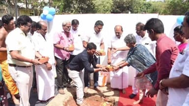 தாம்பரம்: தாம்பரத்தில் அடிக்கல் நாட்டி நிறைவு பெற்ற பணிகளையும் அமைச்சர் திறந்து வைத்தார்