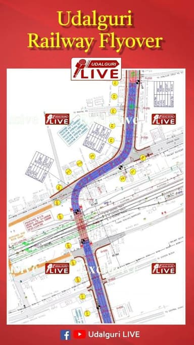 ওদালগুৰি চহৰত হ'ব লগা ৰে'লৱে উৰণ সেতুৰ প্ৰস্তাৱিত মেপ। মুখ্যমন্ত্ৰীয়ে কৰিব আধাৰশিলা।
Himanta Biswa Sarma
#HimantaBiswaS...