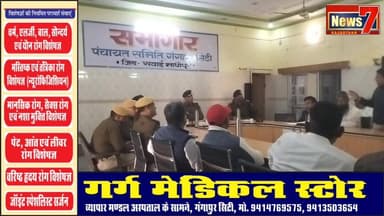 #news विकास और कानून व्यवस्था को लेकर SP की पंचायत समिति अधिकारियों के साथ अहम बैठक #gangapurcity #news7rajasthan #Lates...