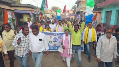 দুবরাজপুর: চিনপাই অঞ্চলে তৃণমূলের বিশাল মিছিল, জনকল্যাণ প্রকল্পে জোর