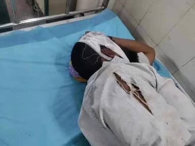 ఇరుగుపాలెం వద్ద జరిగిన రోడ్డు ప్రమాదంలో వ్యక్తికి గాయాలు