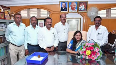 ತುಮಕೂರು: ತುಮಕೂರು ಜಿ.ಪಂ.ಸಿಇಒ ಆಗಿ ಅಶ್ವಿಜ ಅಧಿಕಾರ ಸ್ವೀಕಾರ