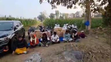 સંખેડા: માલુ ગામની સીમમાંથી પોલીસે ૧૨ લાખથી વધુનો વિદેશી દારૂ સાથે વાહનો જપ્ત કર્યા, જુઓ