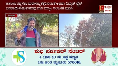 ವಿದ್ಯುತ್ ಶಾರ್ಟ್ ಸರ್ಕ್ಯೂಟ್ನಿಂದ ಮರಗಳಿಗೆ ಬೆಂಕಿ ತಗುಲಿ ರೈತನಿಗೆ ನಷ್ಟವಾಗಿರುವ ಘಟನೆ