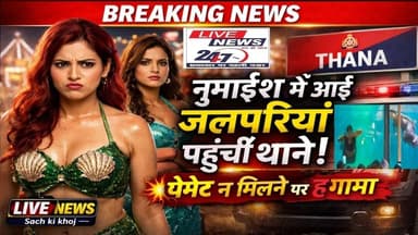 #अलीगढ नुमाइश में आयी जलपरियां पेमेंट न मिलने पर पहुची थाने #sach ki khoj public