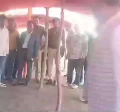 मोरवा: हुसैनी पुर में 61 जोड़ों के सामूहिक विवाह की तैयारी का डीएसपी बीके मेघावी ने लिया जायजा