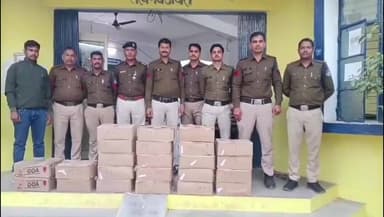 महाराजपुर: गढ़ीमलहरा थाना पुलिस ने हरई तिगैला के पास 23 पेटी अवैध शराब पकड़ी