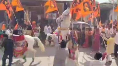 भूपालसागर: भूपालसागर में बडले वाले बालाजी मंदिर से निकली भव्य जलयात्रा, जय श्रीराम के नारों से गूंजा नगर