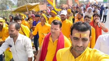 दिनारा: लिलवछ गांव में मां काली प्राण प्रतिष्ठा महायज्ञ, जलभरी यात्रा निकाली गई, महिला-पुरुष श्रद्धालु शामिल हुए