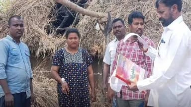 శ్రీరాంపూర్: శనగకుంట లో కాలిపోయిన ఇల్లును పరిశీలించిన రెవెన్యూ అధికారులు