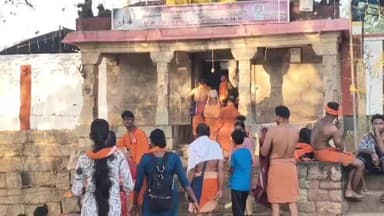 கிள்ளியூர்: முஞ்சிரை திருமலை மகாதேவர் கோவிலில் இருந்து சிவாலய ஓட்டத்தை துவங்கிய பக்தர்கள்