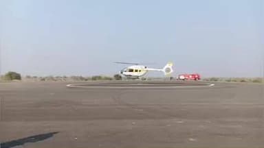 मनोरा: श्री संत सेवालाल महाराज जयंती पर्यटन महोत्सवासाठी उपमुख्यमंत्री एकनाथ शिंदे यांचे वाईगौळ हेलीपॅडवर आगमन व स्वागत