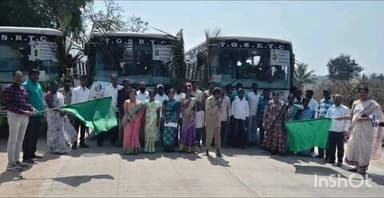 లింగాల: బౌరాపురంలో శివరాత్రి రోజు జరగనున్న కళ్యాణోత్సవానికి తరలిన గిరిజనులు