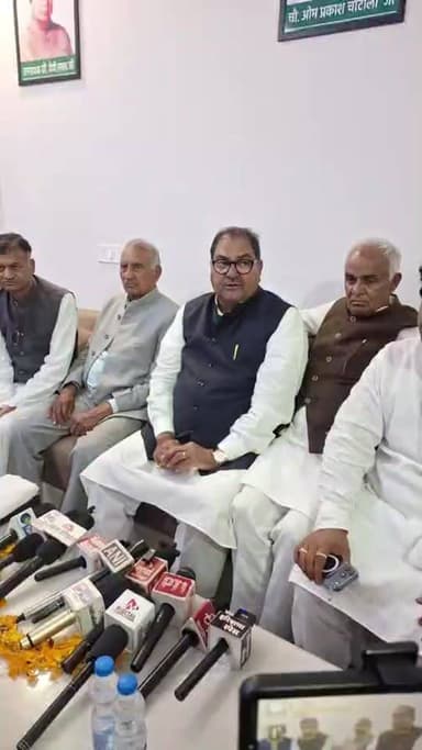 अभय चौटाला लाइव सरकार की खोली पोल