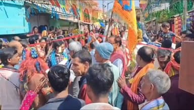 विद्यापति नगर: विद्यापतिधाम में महाशिवरात्रि पर धूमधाम से निकली शिव विवाह की भव्य बारात