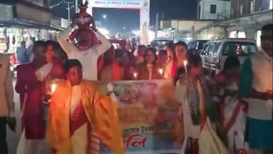 কমলপুর: সুরমা বিধানসভার মরাছড়া বাজার উৎসব কমিটির উদ্যোগে আয়োজিত ৪০ প্রহরব্যাপী হরিনাম মহা সংকীর্তনের অধিবাস যাত্রা