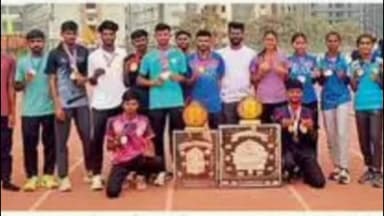 ધરમપુર: વનરાજ કોલેજ સતત નવમી વખત યુનિવર્સિટી ખેલકૂદ મહોત્સવ માં ચેમ્પિયન