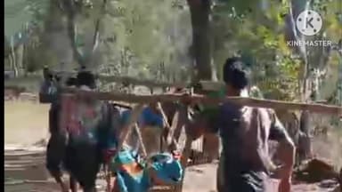 रायडीह: खाट पर सरकार के दावे: गांव तक सड़क नहीं, लालमाटी में जीवित या मृत चार लोगों का सहारा