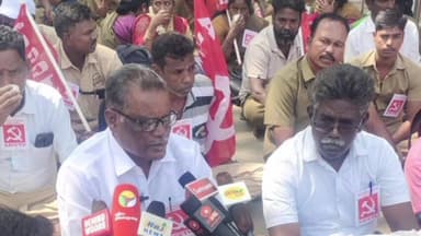 வண்டலூர்: வண்டலூரில் அறிஞர் அண்ணா உயிரியல் பூங்கா தொழிலாளர்கள் பல்வேறு கோரிக்கைகளை வலியுறுத்தி காத்திருப்பு போராட்டத்தில் ஈடுபட்டு வருகின்றனர்