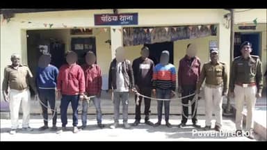 समेली: पोठिया पुलिस ने नशा विरोधी अभियान में 7 नशेड़ियों को पकड़ा