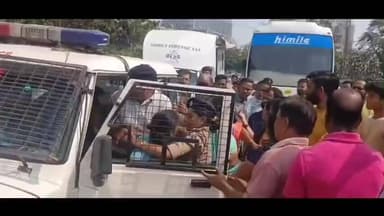વડોદરા પૂર્વ: રોષે ભરાયેલા લોકોએ યુવતીને પોલીસ વાનમાંથી બહાર ખેંચવાનો પ્રયાસ કર્યો