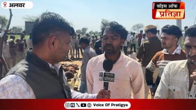#अलवर में बड़ा हादसा,विद्युत विभाग की लापरवाही फिर आई सामने, 50 बकरे-बकरियों की मौत
#alwarnews #todaynews #Voiceofprati...