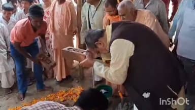 হিলি: শিবরাত্রিতে হিলির ভারত সেবাশ্রম সংঘে ডাইনিং হলের শিলান্যাস