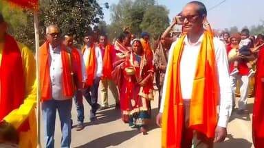 चलकुशा: महाशिवरात्रि पर्व पर पंदना में मंदिर निर्माण के लिए भूमि निमंत्रण