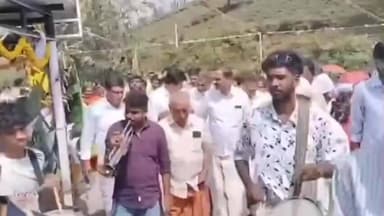 குன்னூர்: காய்கண்டி கிராமத்தில் நடைபெற்ற சிவ லிங்க திருக்கோயில் கும்பாபிஷேக விழா