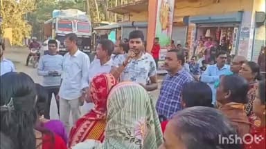 গাইঘাটা: মদের দোকান বন্ধের দাবিতে গাইঘাটা ডেওপুলে রাস্তা অবরোধ গ্রামবাসীর