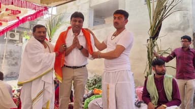 મેંદરડા: મેંદરડા સ્થિત ગોવિંદ પાર્ક સોસાયટી ખાતે નવનિર્મિત શિવ મંદિરે પ્રાણપ્રતિષ્ઠા મહોત્સવ નું આયોજન કરવામાં આવ્યું હતું