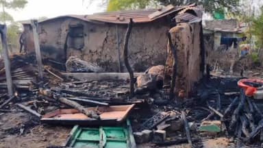 मुर्तीजापूर: पारद येथे गोठ्याला भीषण आग; बैलाचा होरपळून मृत्यू, शेतकऱ्याचे लाखो रुपयाचे नुकसान