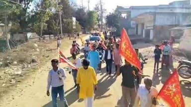 ओडगी: महाशिवरात्रि पर ओड़गी में निकली भव्य शिव बारात, हुआ विशाल भंडारे का आयोजन