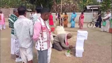 খুমটাই: গোলাঘাটৰ গৰঙা চাহ বাগিচাত সপ্তদশ বাৰ্ষিক সদৌ অসম ভূমিজ সমাজৰ কেন্দ্ৰীয় প্ৰতিষ্ঠা দিৱস উদযাপন