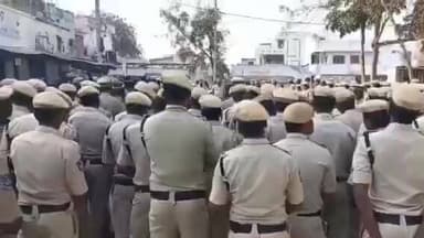 ఇబ్రహీంపట్నం: ఇబ్రహీంపట్నంలో భారీగా మోహరించిన పోలీసులు, పట్టణంలో ట్రాఫిక్ అంక్షలు