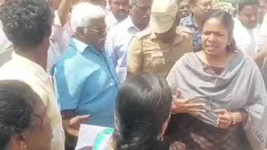 ஆம்பூர்: மின்னூர் பகுதியில் நடைபெற்ற அரசு விழாவின்போது எம்எல்ஏவிடும் அழுது புலம்பிய இலங்கை தமிழர் மறுவாழ்வு முகாம் பெண்ணால் பரபரப்பு