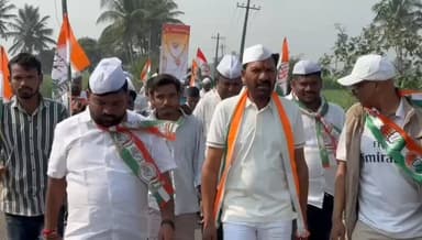 ರಾಯಬಾಗ: ನರೇಗಾ ಹೆಸರು ತಿದ್ದುಪಡಿ ಮಾಡಿದ ಕೇಂದ್ರ ಸರ್ಕಾರದ ವಿರುದ್ಧ ಸಿಡಿದೆದ್ದ ಕೈ ಕಾರ್ಯಕರ್ತರು,