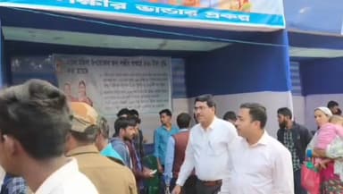 হেমতাবাদ: হেমতাবাদ বিডিও অফিসে সরকারি প্রকল্পের ক্যাম্প পরিদর্শন SDO ও বিডিওর