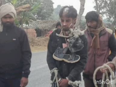 बाराहाट: लबोखर गांव में ट्रैक्टर की बैटरी चोरी करते चोर को ग्रामीणों ने पकड़कर पुलिस को सौंपा