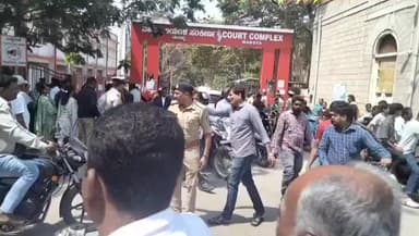 ಮಂಡ್ಯ: ನಗರದ ಕೋರ್ಟ್ ಗೆ ಬಾಂಬ್ ಬೆದರಿಕೆ ಮೇಲ್,ಕಲಾಪ ಸ್ಥಗಿತ