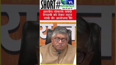 भारतीय लोकतंत्र संबंधित टिप्पणी को लेकर राहुल गांधी की आलोचना की
