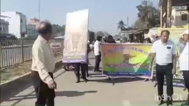 ଅତାବିରା: ଅତାବିରା ଦୁର୍ଗା ମନ୍ଦିରରୁ ହାଇସ୍କୁଲ ପର୍ଯ୍ୟନ୍ତ ସ୍ବର୍ଗତ ସର୍ଦ୍ଦାର ବଲ୍ଲଭ ଭାଇ ପଟେଲ ଙ୍କ ଜନ୍ମ ବାର୍ଷିକ ଅବସରରେ ପଦଯାତ୍ରା