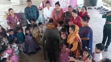 મેંદરડા: મેંદરડા ઘટકના ડેડીકયાળી સેજાના આંગણવાડી કેન્દ્ર નં૧૦ મા આંગણવાડી કક્ષાનો ભુલકા મેળા સાથે બાળ દીન અન્નપ્રશાન દીવસની ઉજવણી