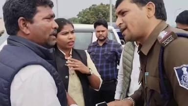 नागदा: कांग्रेस कार्यकर्ताओं की हुई गिरफ्तारी, पूर्व विधायक गुर्जर भी पहुंचे थाने