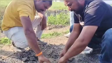 बड़नगर: रावदीया कलां से भिड़ावद तक बन रहे रोड में भ्रष्टाचार का मामला, निरीक्षण करने पहुंचे अधिकारी, हुआ विरोध